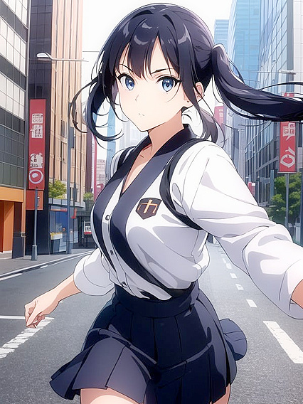 Wind-Tousled Beauty Gazes Seductively at You in This Erotic Hentai Scene