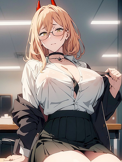 Seductive Power Play: Watch Her Sit Down in That Alluring Skirt for Steamy Hentai Pleasure