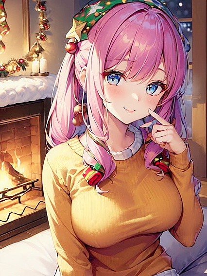 Cheerful Girl 18+ Holds Steaming cocoa in a cozy setting for hentai pleasure