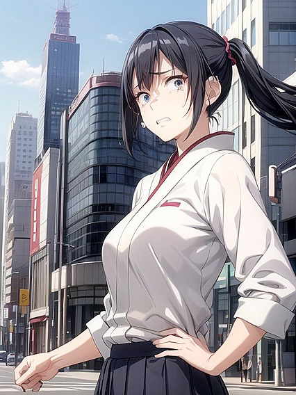 Massive Monster Dominates Cityscape in Front View Hentai Fantasy