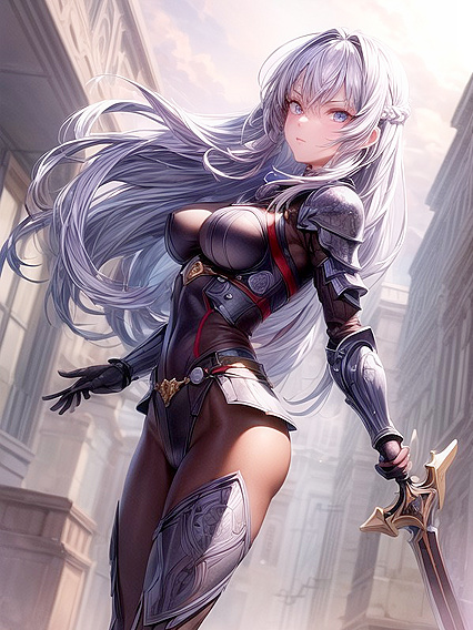 Ultra-Detailed Anime Teen 18+ in Armor Exploring Explicit hentai Fantasies