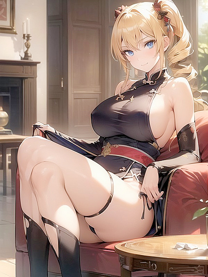 Claire Harvey from Hundred Gets Cozy in a Warm Living Room Hentai Session