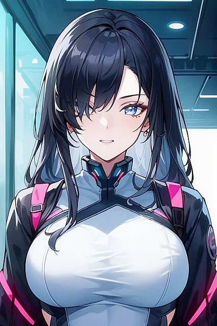 Mischievously Smiling With Blush, Massive Breasts Untamed in Hentai Pleasure