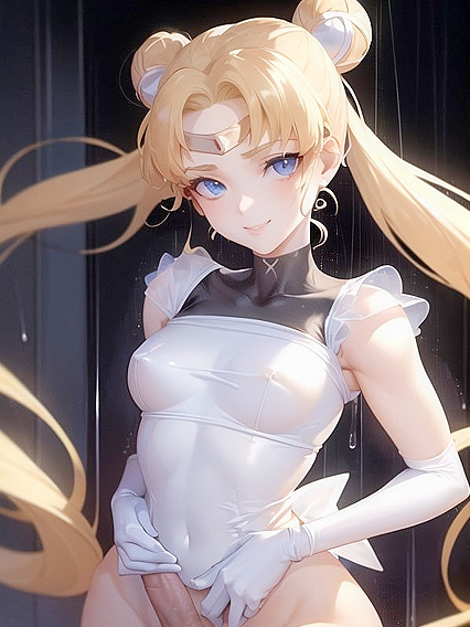 Sailor Moon Takes On Intense TitFuck Action in Solo Hentai Adventure