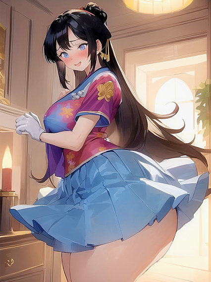 Chinese Beauty in Ceremonial Dress Enjoys Mind-Blowing Breast Expansion Hentai