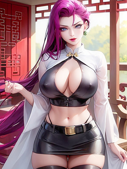 Jessie from Pokémon Dressed in Traditional Chinese Attire for Sensual Hentai Pleasure
