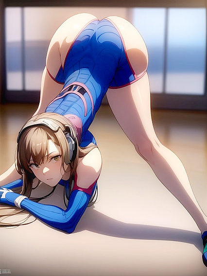 AssRaised Jack O Lantern Pose in Seductive Hentai Scenes