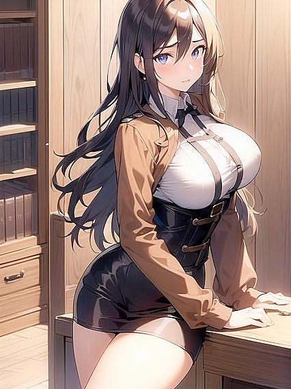 18-Year-Old in a Tight Corset Enjoying Blissful Hentai Pleasure