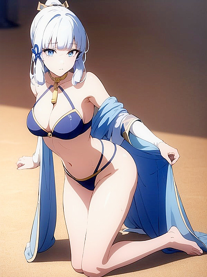 Wet Crop Top Temptation at Sunset in Steamy Hentai Action