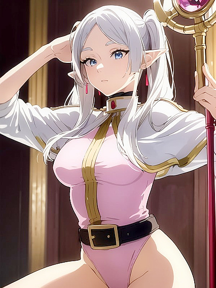 Detailed Screencaps of Seductive Pink Leotard Action in Hentai AI Porn