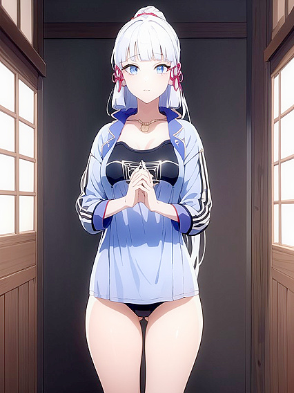 Intense Gaze: Detailed Screencap of Seductive Viewer Engagement in Hentai AI Porn