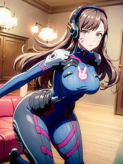 Sensational Bodysuit Clad Babe Shows Off Her Perfect Ass in Detailed Hentai Scenes