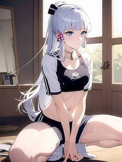 Detailed Crawl in Sports Bra for Intense Hentai Pleasure Sessions