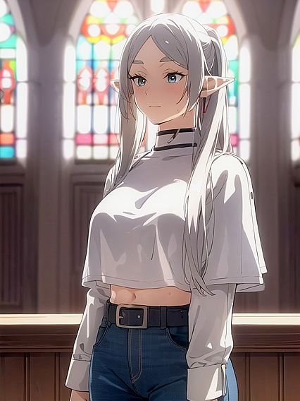 Church Scene with Standing Action in SFW Hentai AIPorn
