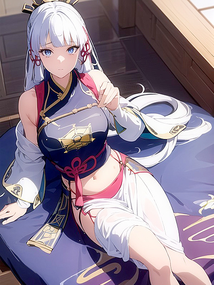 Teen 18+ seductress in crop top teases in steamy hentai action