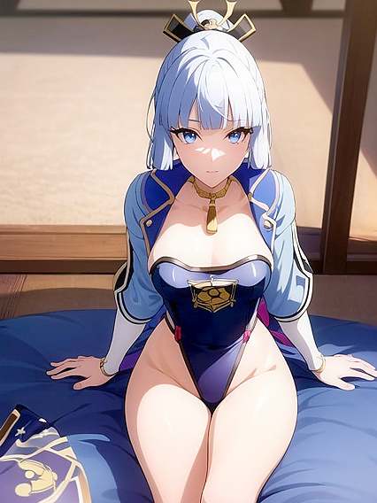 Detailed Leotard Screencaps on the Couch in Seductive Hentai Scenes