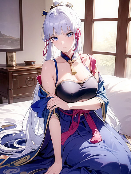 Wet Crop Top and Hanfu Outfit in Seductive Hentai Scenes