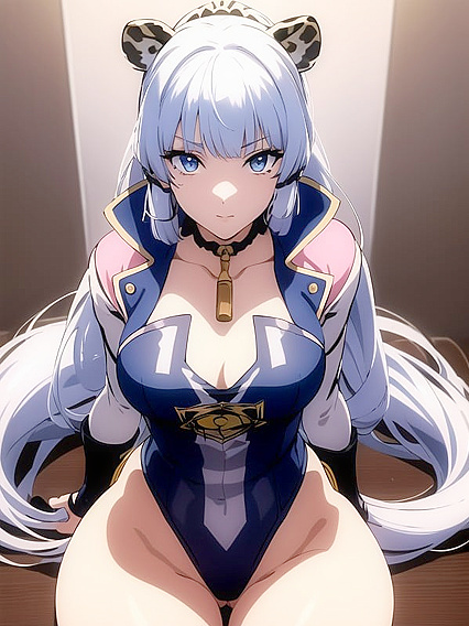 18-Year-Old in Leotard Gazes at You for Seductive Hentai Pleasure