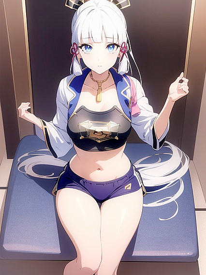 Sporty Shorts Fantasy: Detailed Solo Action in Hentai AIErotic Pleasure
