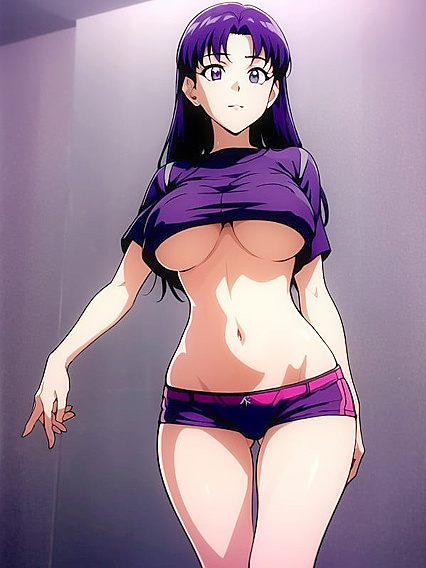 Misato from Evangelion Gets Wild in Supportive-Ass Hentai Action