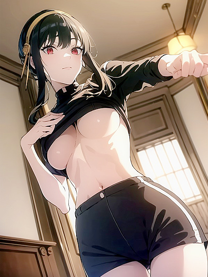 Dancing in Pyjamas: Seductive Shirt Lifting Leads to Steamy Hentai Moments
