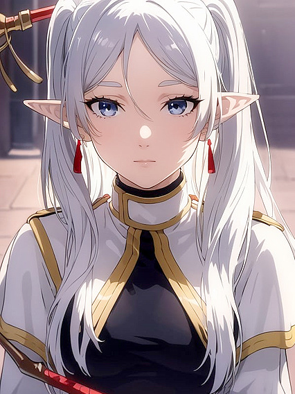 Frieren from Beyond Journey's End in Detailed Leotard Hentai Scenes