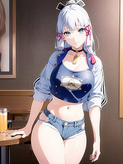 Sensual Crop Top and Skinny Jeans Action in Steamy Hentai Solo Performance
