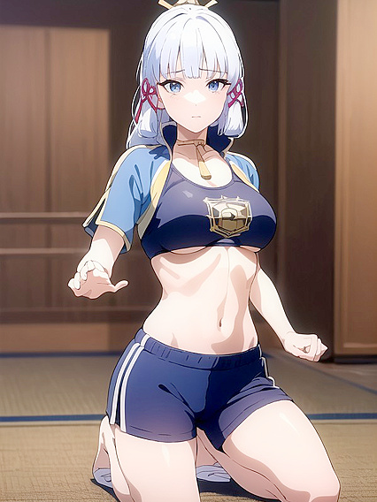 Kamisato Ayaka Wears Seductive Facemask for Explicit Genshin Impact hentai Pleasure