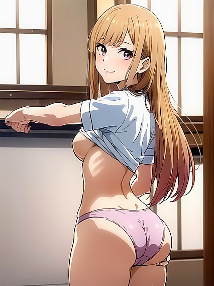 Kitagawa Marin Stares Intensely at You in Sono Bisuku Dōru Wa Koi O Suru Hentai Scene