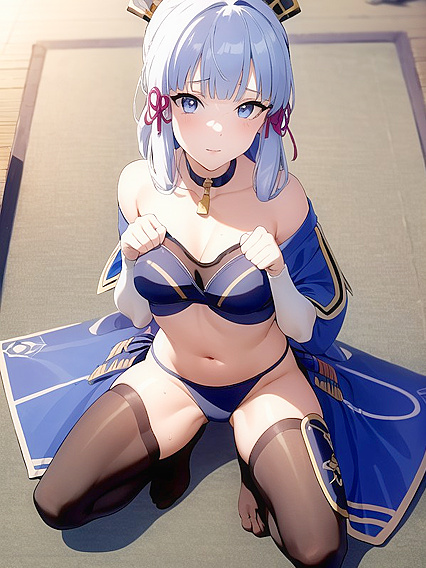 Detailed Pet Pose Scene with One Character in Erotic Hentai Animation