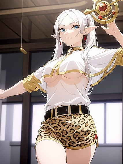 Detailed Dance Moves and Intense Gazes in mesmerizing Hentai Action
