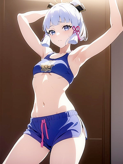 Underboob Temptation: Seductive Bathroom Dance in Hentai Paradise