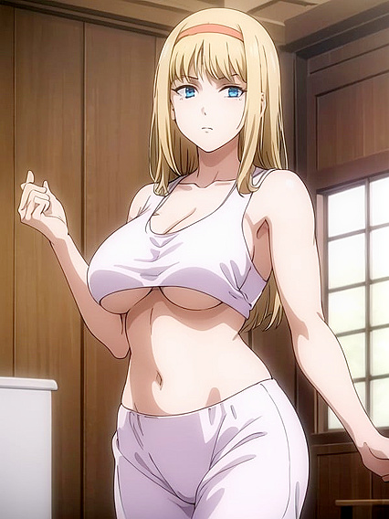 Rainbow Crop Top Underboob in Detailed Hentai Screencaps