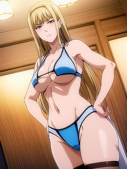 Dancing in Rainbow Panties and Nyloons for Seductive Hentai Pleasure