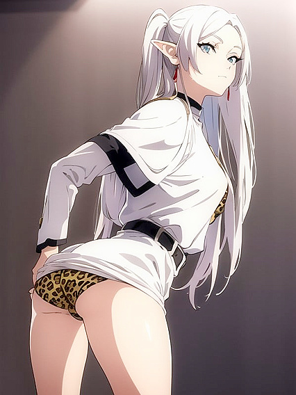 Leopard-Print Lingerie detailed Hentai Scenes with Explicit Content