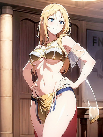 Sultry Belly Dancer Shows Off Her Underboob in Seductive Dance Hentai'action