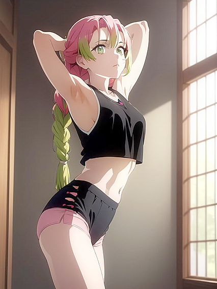 Detailed Bathroom Encounter Featuring Sultry Underboob in Hentai AI Action