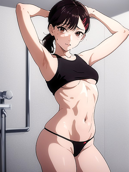 Detailed Arms-Up Pose in Steamy 18+ Hentai AI Porn Scenes
