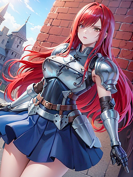 Erza from Fairy Tail Seduces in Steamy Hentai AI Scenes
