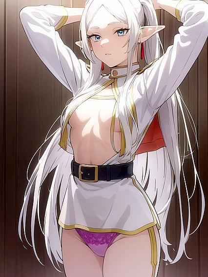Teen 18+ Goddess in Crop Top Takes Pleasure in the Bathroom Hentai Style