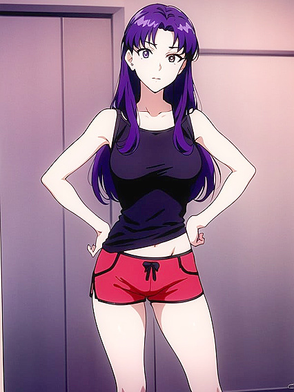 Sporty Crop Top and Comfy Pyjama Shorts in Steamy Hentai Action