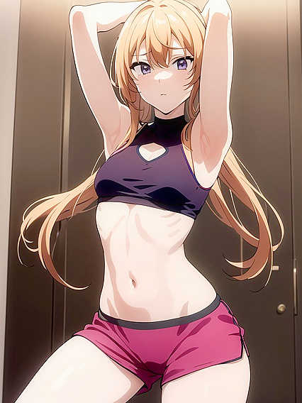 Bathroom Underboob Action in Sexy Pyjamas for steamy Hentai Fun