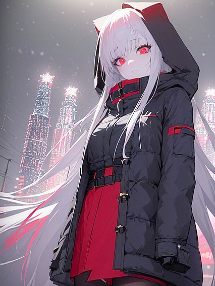 Snowflakes Fall Around Tokyo Ghoul’s beauty in Sensual Snowy hentai Scene