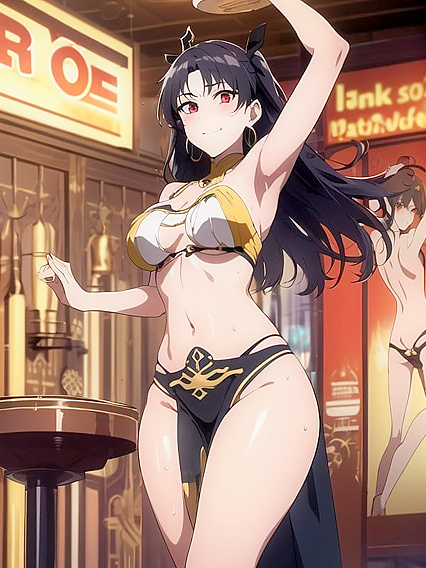 Thong Tease at the Bar: Action in Seductive Hentai Scenes