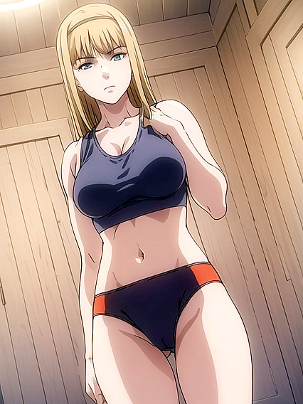 Teen 18+ Sporty Chick Shows Off HerUnderboob in Sexy Hentai Action
