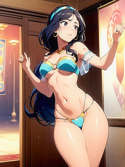 Detailed Screencap of Seductive Dance Moves in Horny Hentai Action