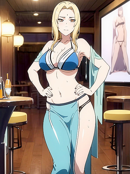 Tsunade from Naruto Shows Off Her Underboob in naughty 18+ Hentai Scenes
