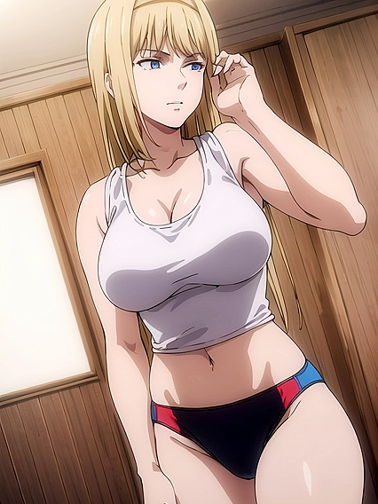 Sporty Shorts and Underboob Action in Detailed hentaiPorn