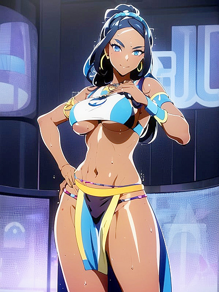 Nessa Rurina from Pokémon Smiles Blushingly in Misadventures