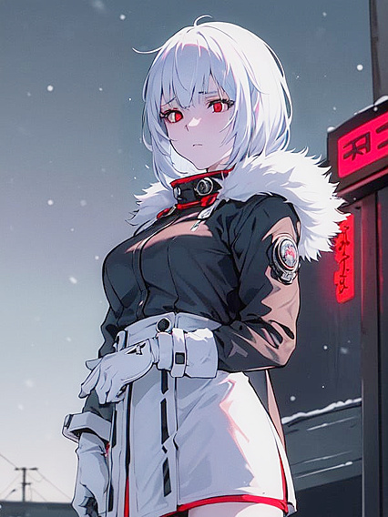 Chilling Seduction: Snowy Night With A Mysterious Ghoul-Hot Ai Hentai Scene